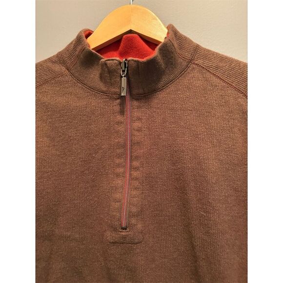 Tommy Bahama Men's Reversible 1/4 Zip Pullover Sweater Size L Multicolor - Picture 2 of 10